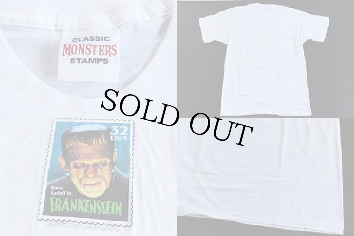 画像3: デッドストック★90s USA製 フランケンシュタイン コットンTシャツ 白 XL (3)