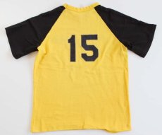 画像2: 70s USA製 SOUTHERN ATHLETIC メッシュTシャツ 黄x黒 (2)