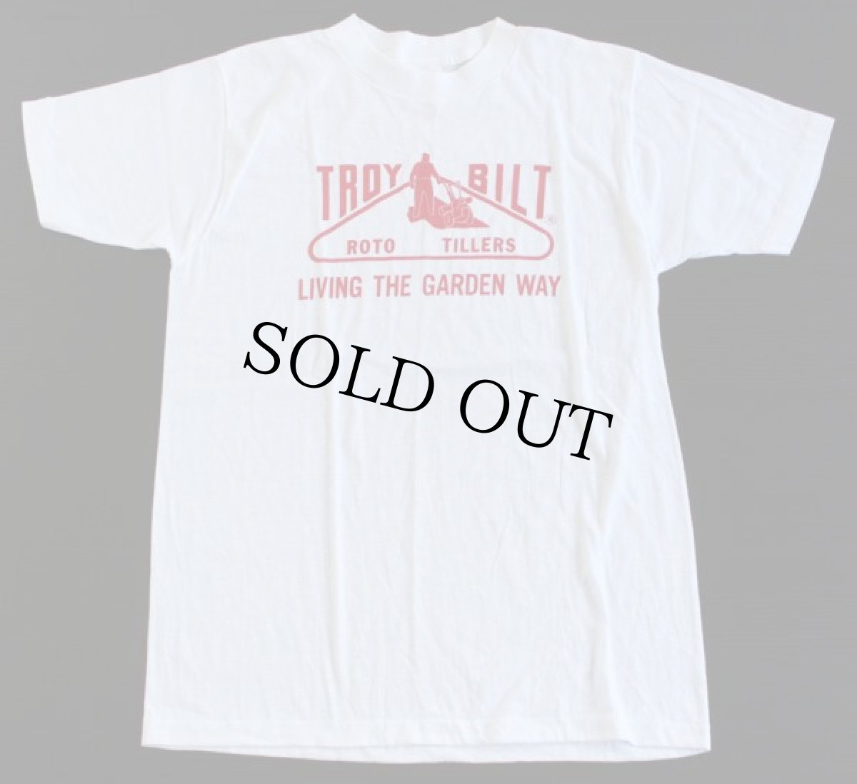 画像2: デッドストック★80s USA製 TROY BILT Tシャツ 白 M (2)