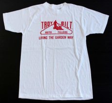 画像2: デッドストック★80s USA製 TROY BILT Tシャツ 白 M (2)