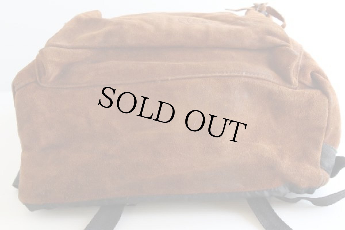 画像4: 80s USA製 EASTPAKイーストパック スエード レザー リュックサック 茶 (4)