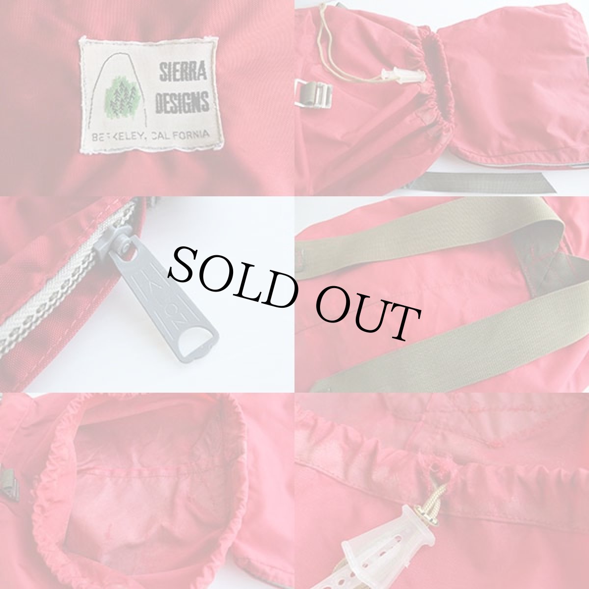 画像3: 70s SIERRA DESIGNSシエラデザイン ナイロン デイパック 赤★リュックサック (3)