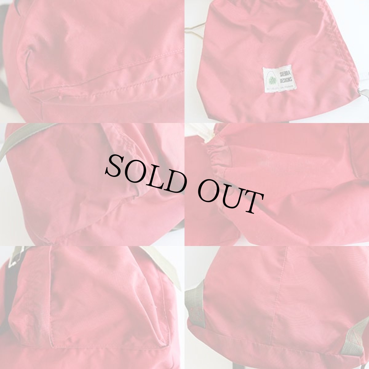 画像4: 70s SIERRA DESIGNSシエラデザイン ナイロン デイパック 赤★リュックサック (4)