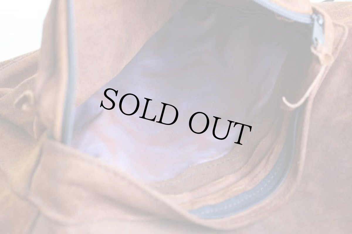 画像9: 80s USA製 EASTPAKイーストパック スエード レザー リュックサック 茶 (9)