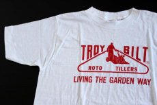 画像1: デッドストック★80s USA製 TROY BILT Tシャツ 白 M (1)