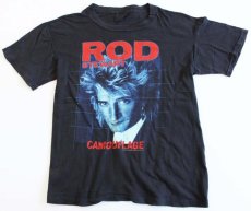 画像1: 80s ROD STEWARTロッドスチュワート 84ツアー コットンTシャツ 黒 L (1)