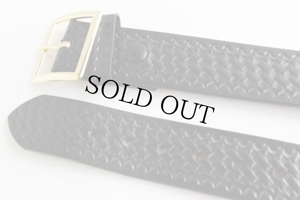 画像2: デッドストック★80s USA製 boston カービング レザー ギャリソンベルト★522 (2)