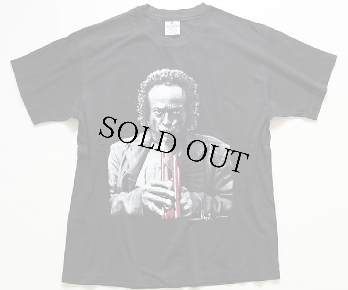 画像2: 90s USA製 Miles Davisマイルス デイビス コットンTシャツ 黒 L (2)