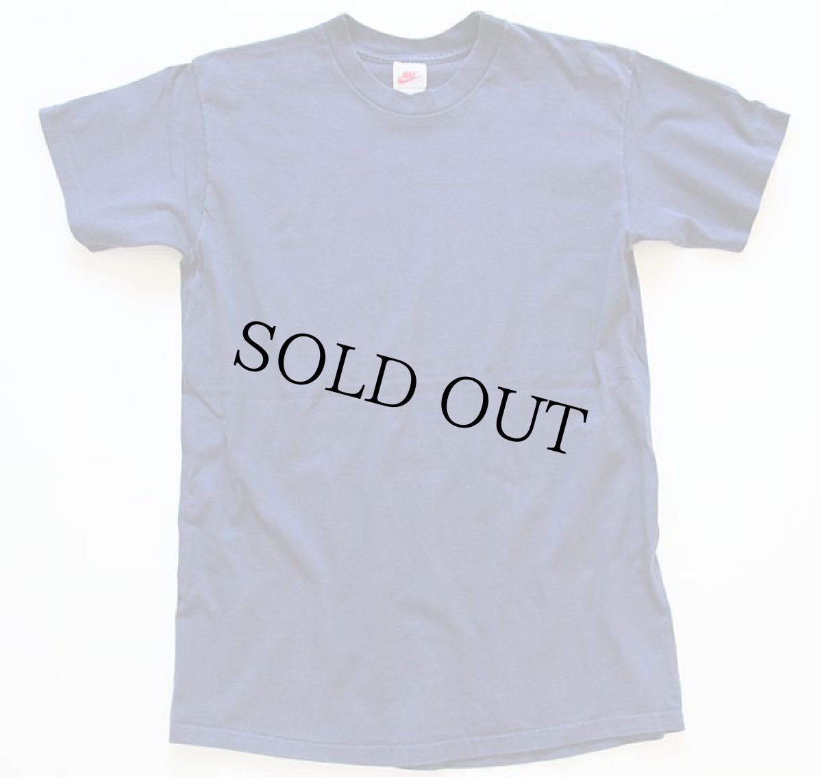 画像2: 90s USA製 NIKEナイキ コットン 無地 Tシャツ 紺 M (2)