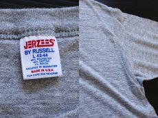 画像3: 80s USA製 JERZEES 無地 バインダーネック Tシャツ 杢グレー L (3)