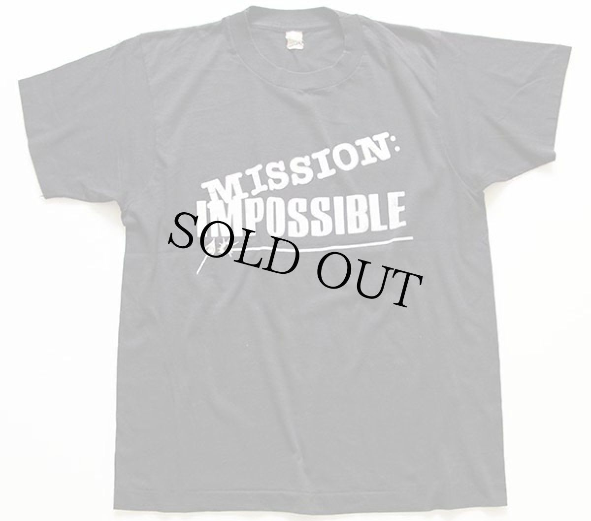 画像2: 80s USA製 MISSION IMPOSSIBLE Tシャツ 黒 L (2)