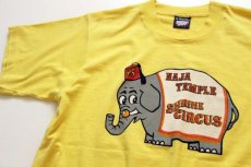 画像1: 90s USA製 SHRINE CIRCUS フリーメイソン シュライナー Tシャツ 黄 M (1)