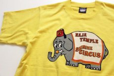 画像1: 90s USA製 SHRINE CIRCUS フリーメイソン Tシャツ 黄 M (1)