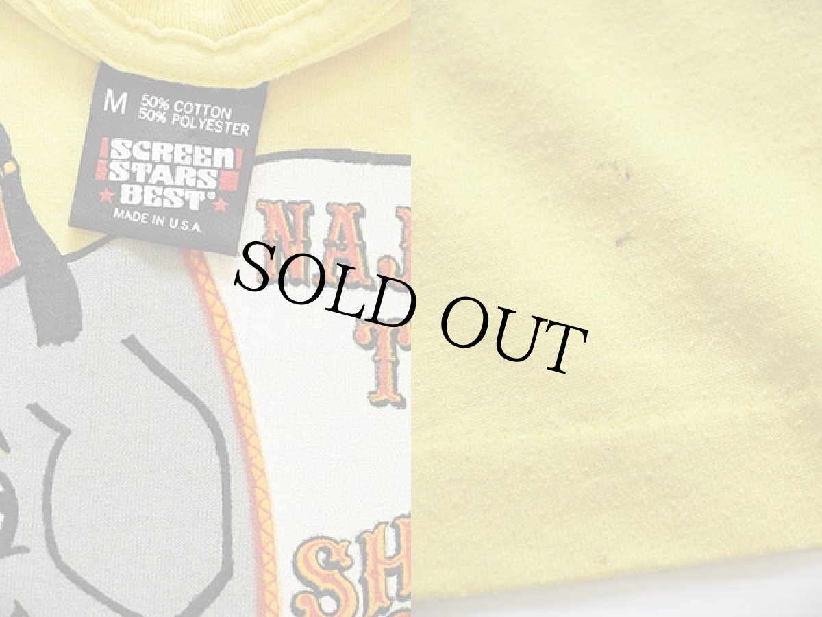 画像3: 90s USA製 SHRINE CIRCUS フリーメイソン シュライナー Tシャツ 黄 M (3)