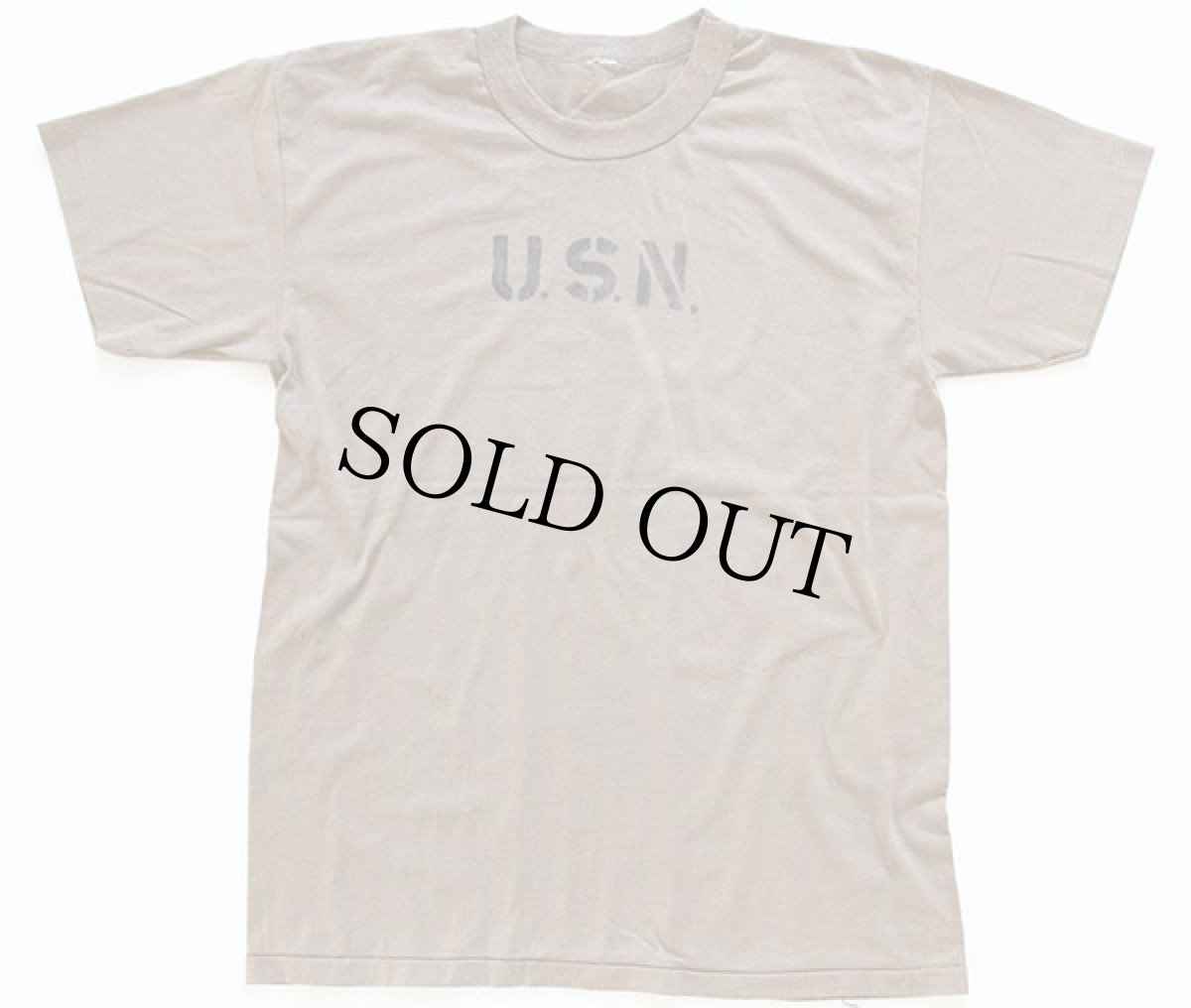 画像2: 80s U.S.N. Tシャツ 茶 (2)