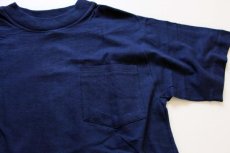 画像2: デッドストック★80s USA製 CAMELキャメル アイロンプリント コットン ポケットTシャツ 紺 M (2)