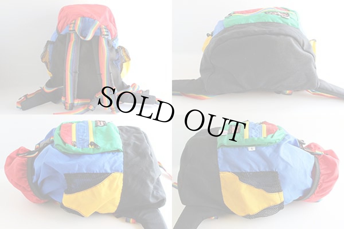 画像2: 90s USA製 Tough Traveler マルチカラー デイパック★リュックサック (2)