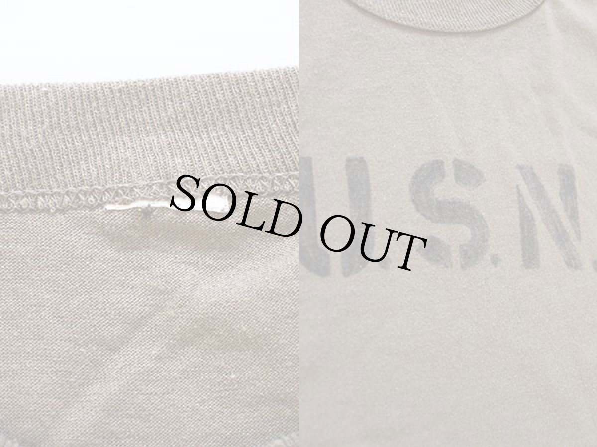 画像3: 80s U.S.N. Tシャツ 茶 (3)