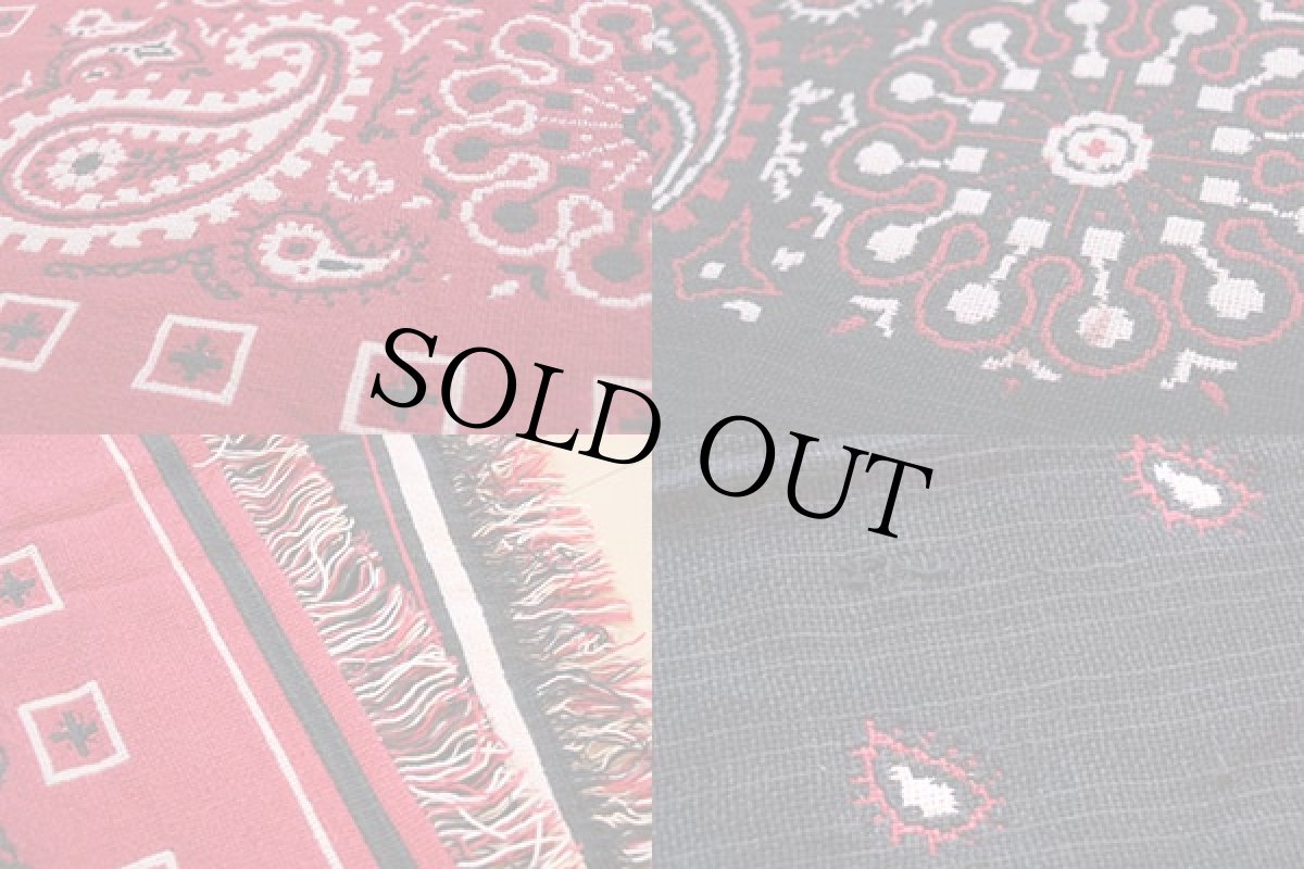 画像3: バンダナ柄 ラグ★ブランケット (3)