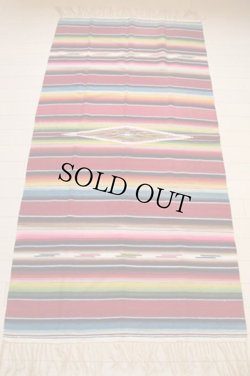 画像2: ビンテージ メキシカン ラグ サラペ (2)