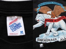 画像3: 90s USA製 HARLEY-DAVIDSON ハーレー ダビッドソン ALASKA コットンTシャツ 黒 M (3)