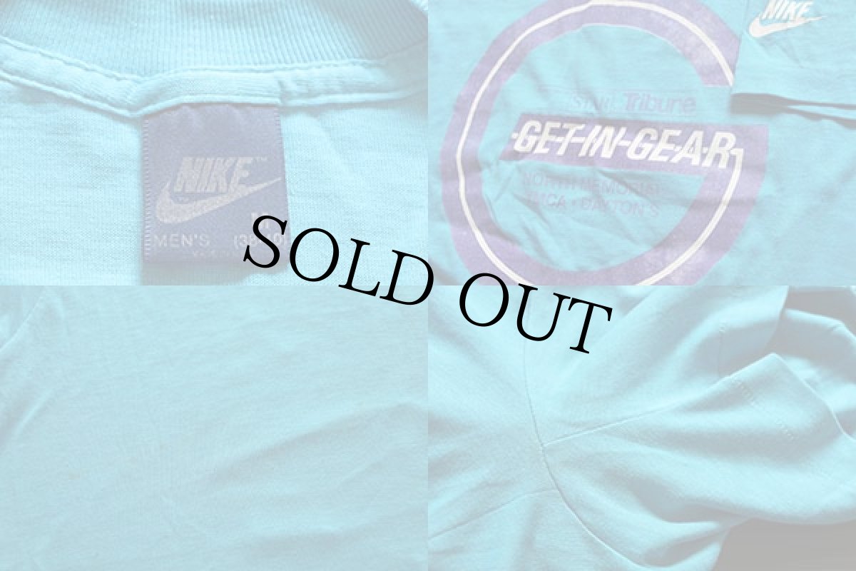 画像3: 80s USA製 NIKEナイキ GET IN GEAR Tシャツ 水色M (3)
