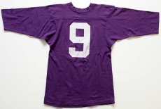 画像2: 70s USA製 Championチャンピオン NFL MINNESOTA VIKINGS 9 ナンバリング フットボールTシャツ 紫 S (2)