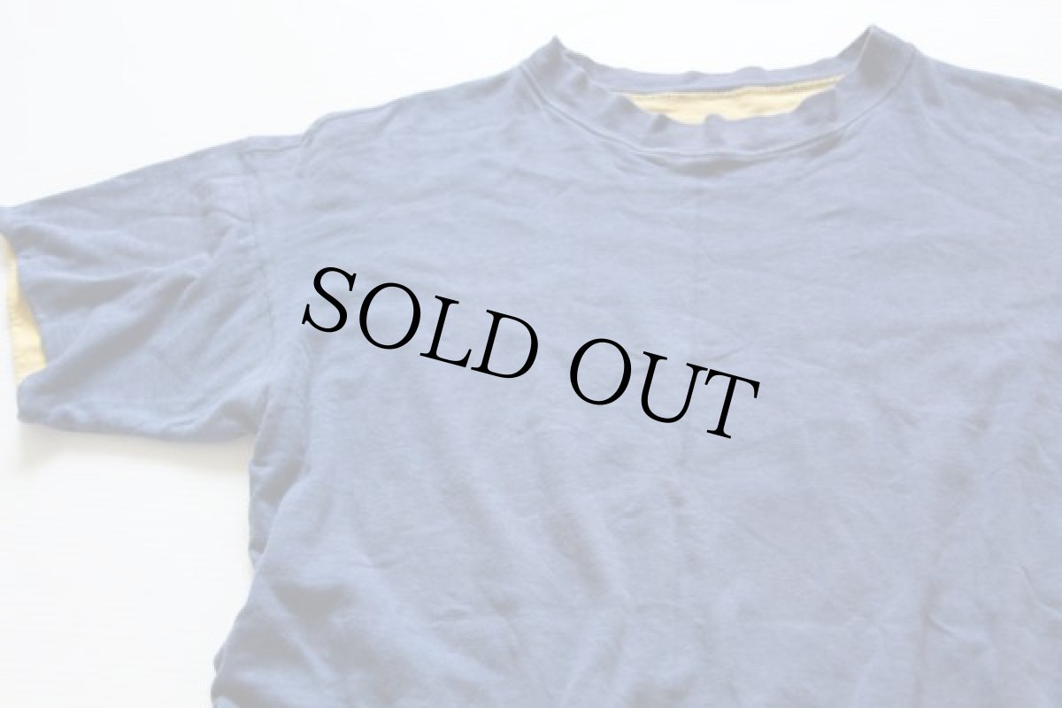 画像2: 80s 13 ナンバリング リバーシブルTシャツ 紺×黄 (2)