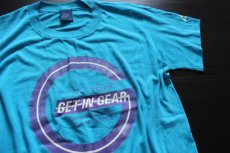 画像1: 80s USA製 NIKEナイキ GET IN GEAR Tシャツ 水色M (1)