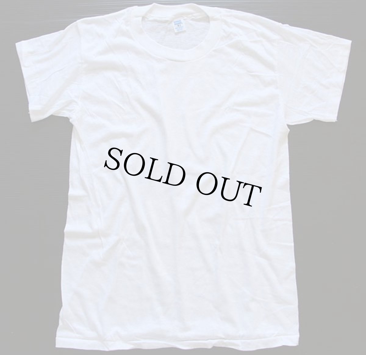 画像2: デッドストック★70s USA製 Hanes 無地 Tシャツ 白 M (2)