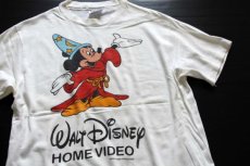 画像1: 80s USA製 Hanes Walt Disney ミッキー マウス ファンタジア コットンTシャツ 白 L (1)