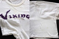 画像3: 70s NFL Vikings コットンTシャツ 白 (3)