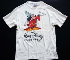 画像2: 80s USA製 Hanes Walt Disney ミッキー マウス ファンタジア コットンTシャツ 白 L (2)