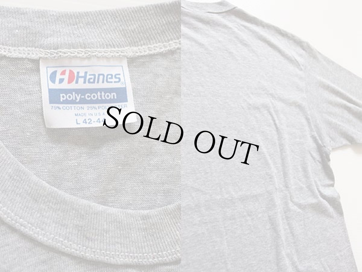 画像3: 80s USA製 Hanes SANTA RITA VARSITY Tシャツ 杢グレー L (3)