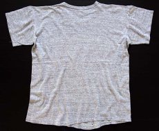 画像3: 70s USA製 SPORTSWEAR 無地 バインダーネック Tシャツ 杢グレー L (3)
