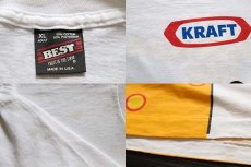 画像3: 90s USA製 KRAFT CHEESASAURUS REX 全面プリント Tシャツ 白 XL (3)