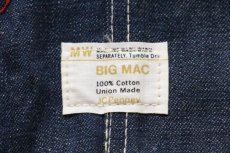 画像3: デッドストック★70s JCPenney BIGMACビッグマック インディゴデニム オーバーオール 38×28 (3)