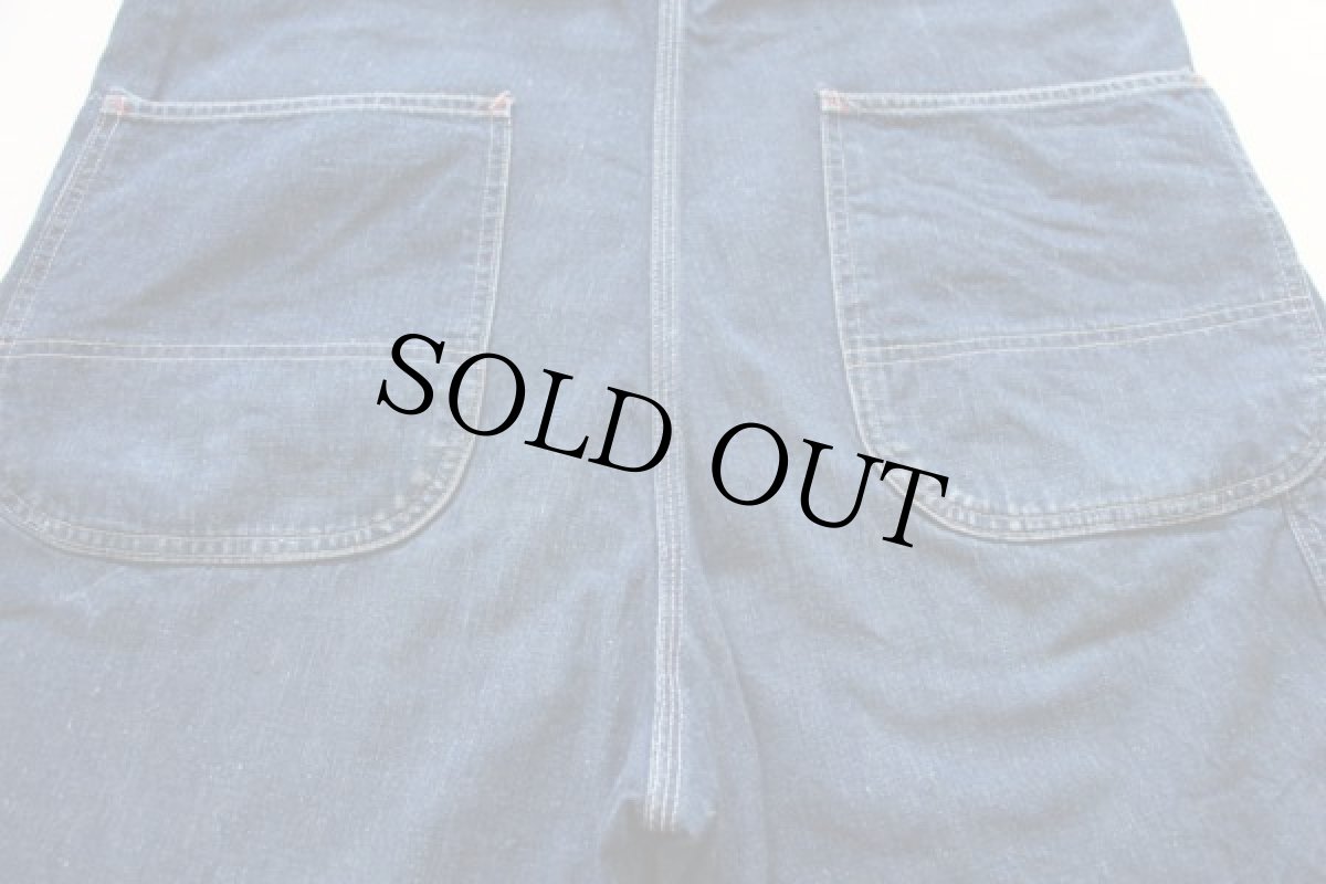 画像5: 50s USA製 PENNEY'S PAYDAY インディゴ デニム オーバーオール (5)