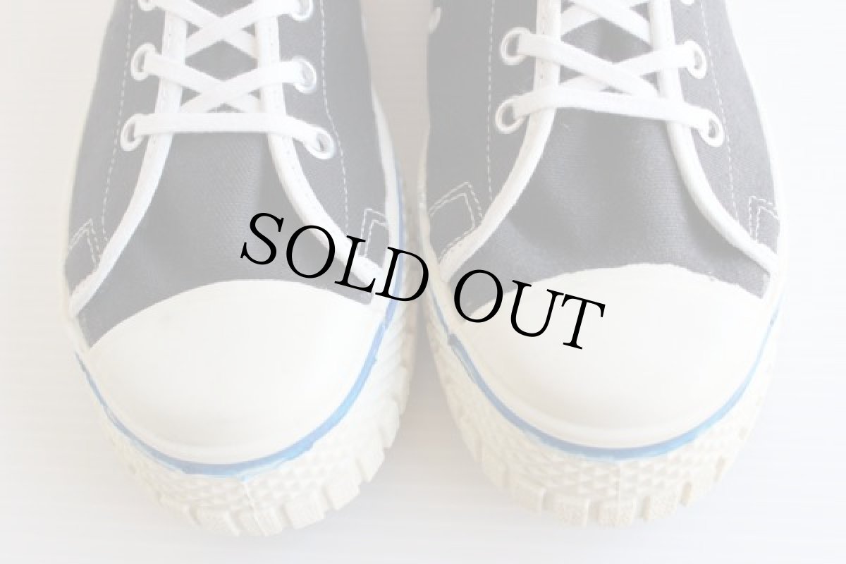 画像6: デッドストック★70s USA製 PRO BASKETBALL キャンバス スニーカー ハイカット 黒 5.5 (6)