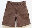 99年製 carhartt vtg ダック ショーツ ブラウン USA製 USA製 カーハート ダックペインターショーツ ブラウン 表記(W36