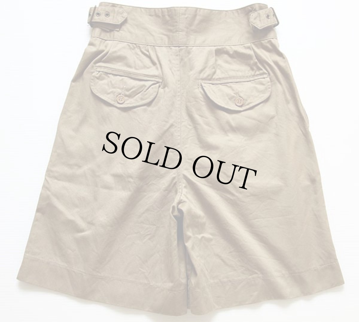 画像2: 80s BANANA REPUBLICバナナリパブリック グルカショーツ ショートパンツ カーキ 30 (2)