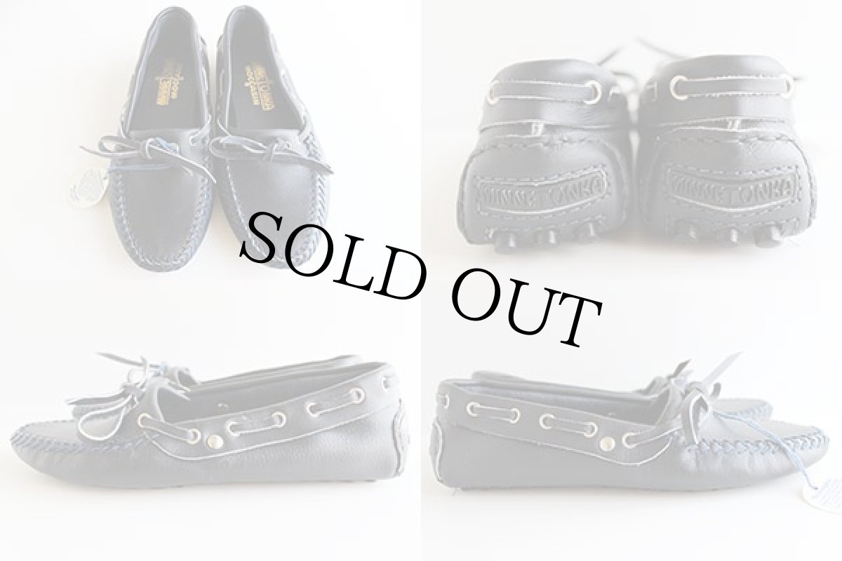 画像2: デッドストック USA製ミネトンカ ドライビング モカシンシューズ紺6.5 (2)