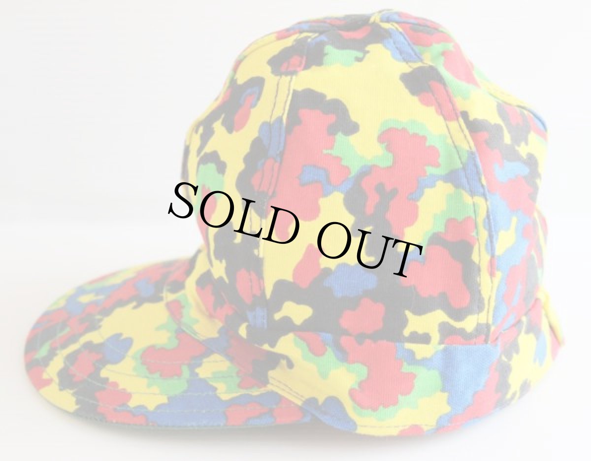画像2: 80s USA製 KROMER 総柄 コットン ワークキャップ 7 3/8 (2)