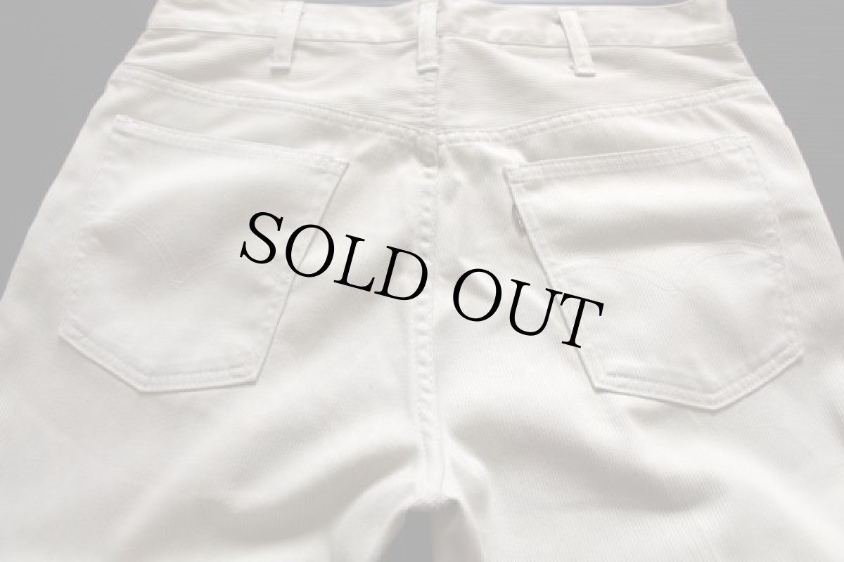 画像3: 70s LEVI'Sリーバイス BIGE ピケパンツ アイボリー (3)