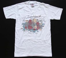 画像2: デッドストック★90s Mother Nature Day コットンTシャツ 白 M (2)