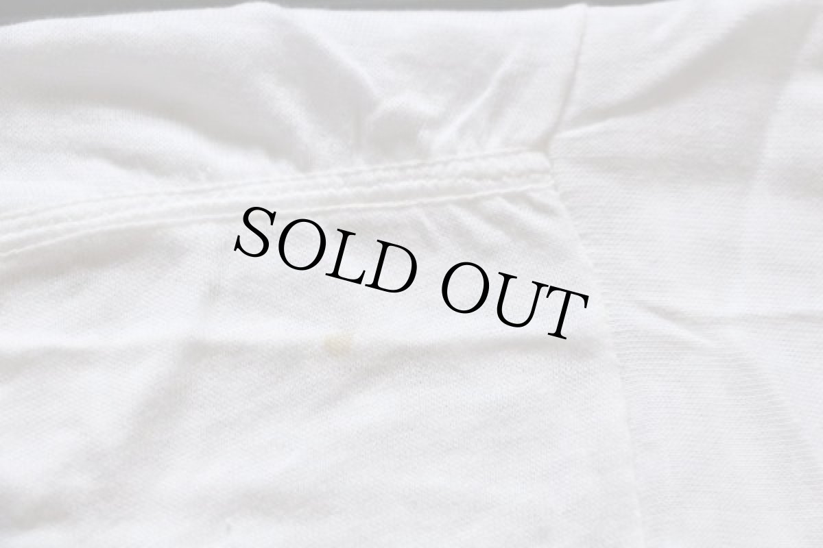 画像6: デッドストック★60s BSA ボーイスカウト SCHIFF SCOUT 染み込みプリント コットンTシャツ 白 XL (6)