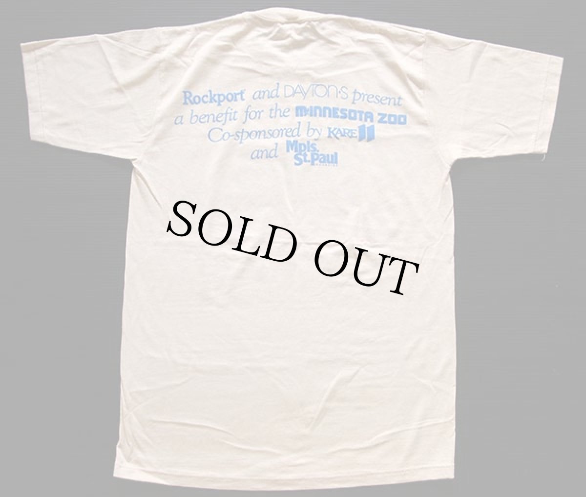 画像2: デッドストック★80s USA製 A Walk For The Wild Tシャツ ベージュ M (2)