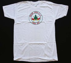 画像2: デッドストック★60s BSA ボーイスカウト REGION SEVEN 染み込みプリント コットンTシャツ 白 XL (2)