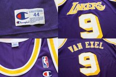 画像3: Championチャンピオン NBA LAKERSレイカーズ VAN EXEL 9 ユニフォーム 44 (3)