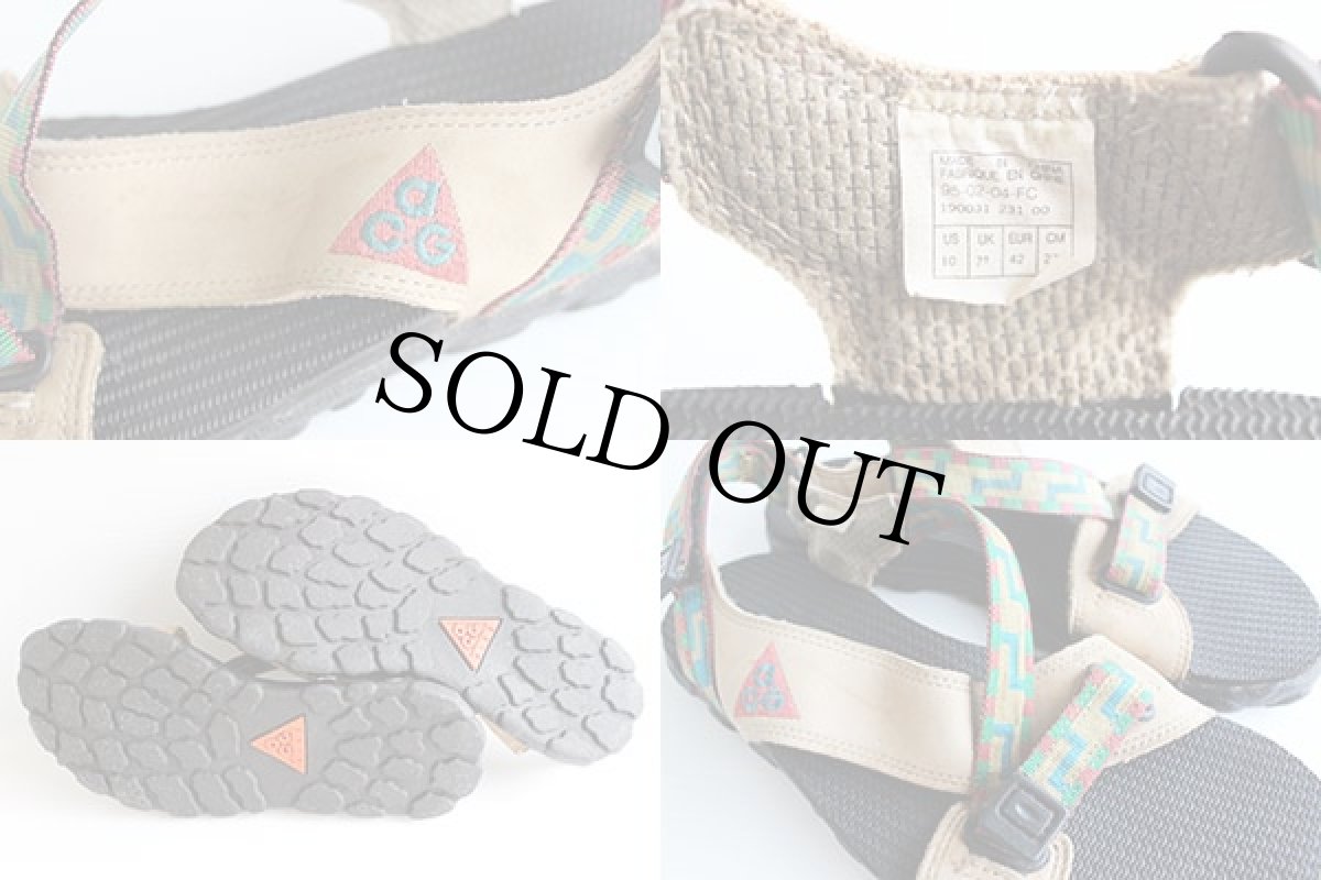 画像3: 90s NIKEナイキ ACG ヌバックレザー ストラップ サンダル 27cm (3)